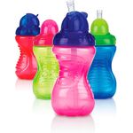 Nûby Soft Flip-It Trinkhalmflasche 300ml, 2 Stück