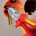Seitenschneider L.160mm m.Öse VDE Mehrkomp.-Hüllen KNIPEX