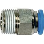 Gerade Steckverschraubung Bl.Ser.AG R 1/4 Zoll SW 14mm kon.4mm 3mm RIEGLER - VPE: 10
