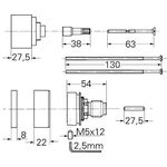 Grohe Verlängerungsset AUTOMATIC 2000 1/2" 27,5mm chr