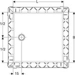 Geberit Duschfläche SETAPLANO weiß-alpin 1200x1200mm