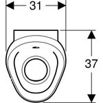 Geberit Urinal PREDA für UP-Urinalsteuerung