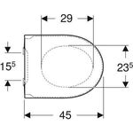 Geberit WC-Sitz iCon m Absenkautomatik und Quick-Release weiß