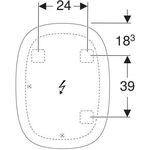 Geberit Lichtspiegel OPTION OVAL Bel direkt und indirekt 600x800x30mm