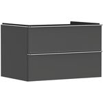 HG Waschtischunterschrank Xelu Q 780x485x550mm diamantengr ma Griff chrom
