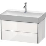 Duravit Waschtischunterbau XSQUARE 397x784x460mm weiß supermatt