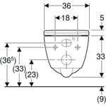 Geberit Wand-Tiefspül-WC iCon RIM geschlossene Form mit WC-Sitz weiß