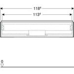 Geberit Waschtischunterschrank ONE 1 Schubl. 1200x266x470mm gge lack matt