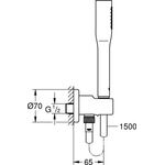 GROHE Wandhalterset Euphoria C Stick chr