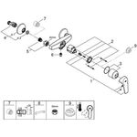 Grohe Einhand-Brausebatterie BAUFLOW 1/2Zoll chr