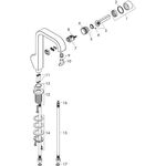EH-WT-MI 190 AXOR CITTERIO DN 15 ohne Zugstange chrom