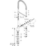 Einhebel-Spültischmischer Semi-Pro AXOR DN 15 stainless steel optic