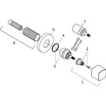 HG Absperrventil METRIS E DN15/DN20 Fertigset f UP-Montage chr