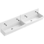 V&B Deckleiste O.NOVO zw Be mit Rückwand montieren we C+