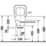 Duravit Elektronik-Urinal UTRONIC 345x315mm Zul v hint Bat o Fliege we WG