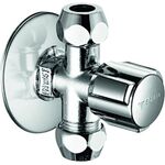 SCHELL Eckventil COMFORT 1/2Zoll chrom mit 2 Abgängen 3/8Zoll
