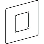 Schell Universal-Betätigungsplatte Edelstahl