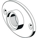 Schell Schraubrosette Messing mattchrom