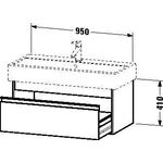Duravit Waschtischunterbau KETHO 440x950x410mm weiß matt