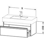 Duravit Waschtischunterbau KETHO 455x800x410mm weiß matt