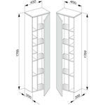 Keuco Hochschrank EDITION 400 450x1769x300mm Ans re ant