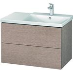 Duravit Waschtischunterbau L-CUBE 820x481x555mm eiche kaschmir