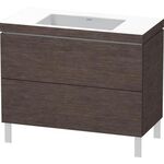 Duravit Waschtischunterbau L-CUBE m WT Vero Air 698x1000x480mm o HL Ei du