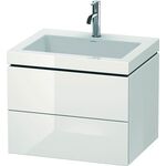 Duravit Waschtischunterbau L-CUBE m WT Vero Air 500x600x480mm 1 HL we hgl