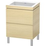 Duravit Waschtischunterbau L-CUBE m WT Vero Air 698x600x480mm o HL medi Ei