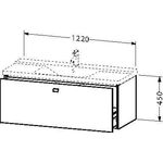 Duravit Waschtischunterbau BRIOSO Gri Frontfarbe 450x1220x479mm lichtbl ma