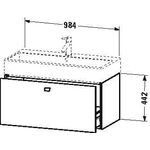 Duravit Waschtischunterbau BRIOSO Gri Frontfarbe 442x984x459mm basalt matt