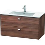 Duravit Waschtischunterbau BRIOSO Griffe chr 553x1020x479mm nussbaum natur