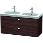 Duravit Waschtischunterbau BRIOSO Griffe chr 563x1170x469mm Kast. dunkel