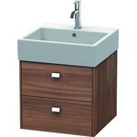 Duravit Waschtischunterbau BRIOSO Griffe chr 442x484x459mm nussbaum natur