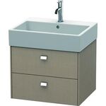 Duravit Waschtischunterbau BRIOSO Griffe chrom 442x584x459mm leinen