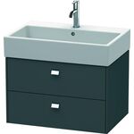 Duravit Waschtischunterbau BRIOSO Griffe chrom 442x684x459mm graphit matt