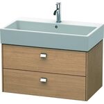 Duravit Waschtischunterbau BRIOSO Griffe chr 442x784x459mm europ. eiche