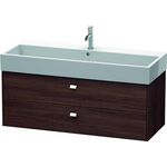 Duravit Waschtischunterbau BRIOSO Griffe chr 442x1184x459mm Kast. dunkel