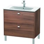 Duravit Waschtischunterbau BRIOSO Griffe chr 683x820x479mm nussbaum natur