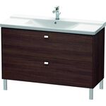 Duravit Waschtischunterbau BRIOSO Griffe chr 691x1220x479mm Kast. dunkel