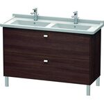 Duravit WT-Unterbau BRIOSO COMPACT Griffe chr 693x1220x469mm Kast. dunkel