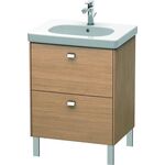 Duravit Waschtischunterbau BRIOSO Griffe chr 693x620x469mm europ. eiche