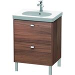 Duravit Waschtischunterbau BRIOSO Griffe chr 693x620x469mm nussbaum natur