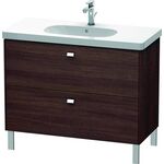 Duravit Waschtischunterbau BRIOSO Griffe chr 693x1020x469mm Kast. dunkel