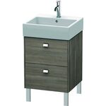 Duravit Waschtischunterbau BRIOSO Griffe chrom 570x484x459mm pine terra