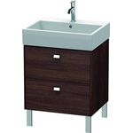Duravit Waschtischunterbau BRIOSO Griffe chr 570x584x459mm kastanie dunkel