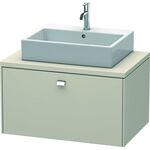 Duravit Konsolenunterschrank BRIOSO Griff chrom 442x820x550mm taupe matt