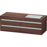 Duravit Waschtischunterbau KETHO 500x1400x496mm WT rechts nussbaum dunkel
