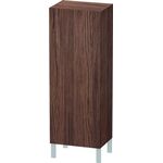 Duravit Halbhochschrank L-CUBE 500x363x1320mm Ans links nussbaum dunkel