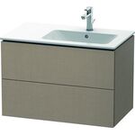 Duravit Waschtischunterbau L-CUBE 550x820x481mm, Becken rechts leinen